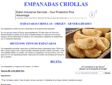 Tablet Screenshot of empanadascriollas.argentinamate.com.ar